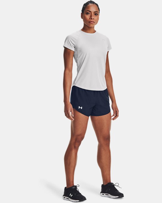 Women's UA Fly-By 2.0 Shorts, Navy, pdpMainDesktop image number 0
